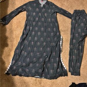 Ergo brand khaddar shalwar khameez shawl sz 38 chest